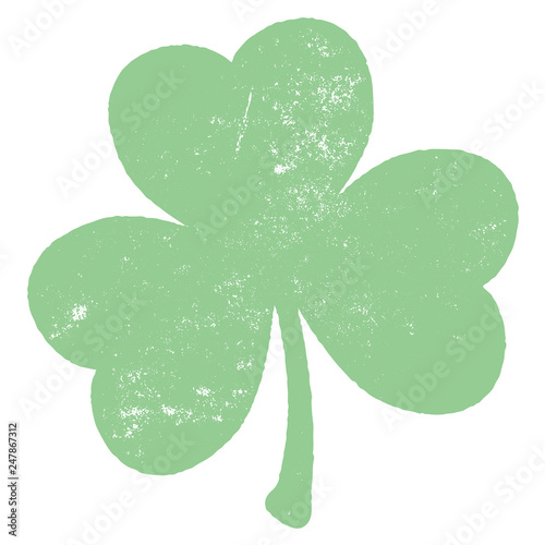 Grunge Clover Leaf