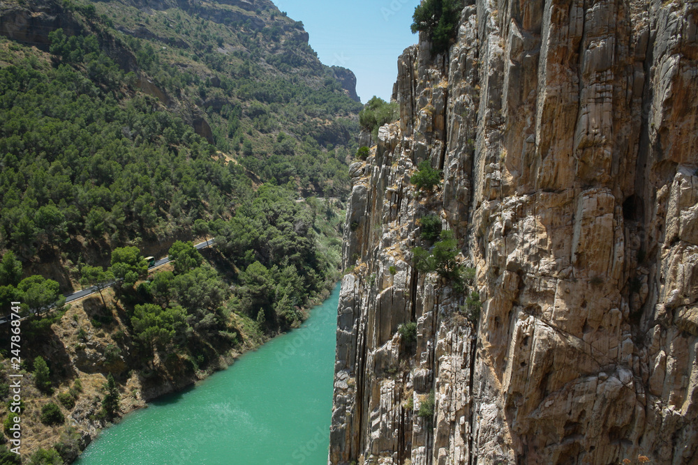Vistas rio Caminito del Rey Vistas rio Caminito del Rey