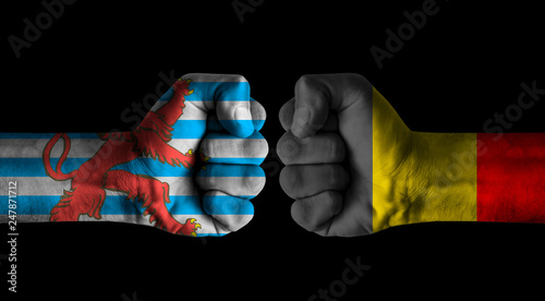 Blason Luxembourg vs Belgium