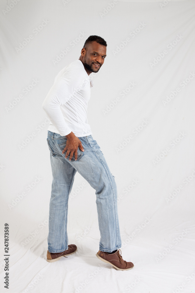 Happy Black man smiling Happy Black man smiling