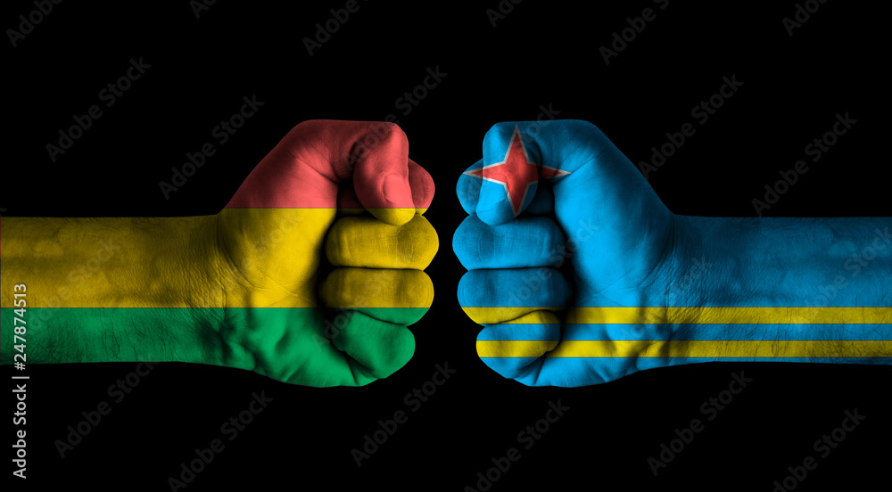Fototapeta premium Bolivia vs Aruba