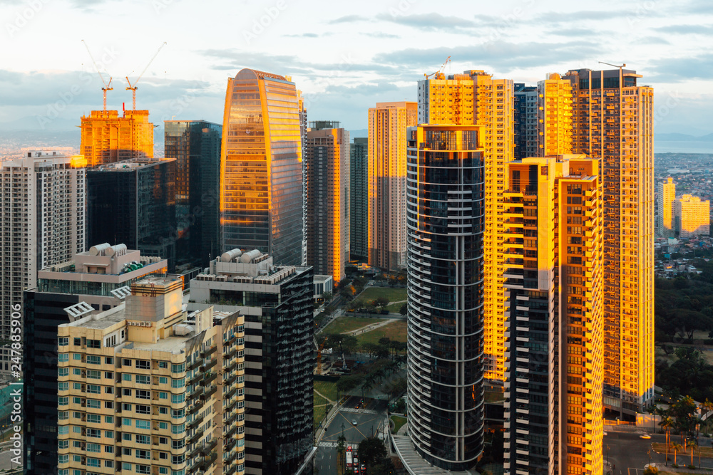 Obraz premium Skyline of Bonifacio Global City, Philippines