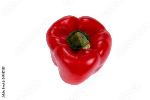 Sweet red pepper isolated on a white background © Kindarts