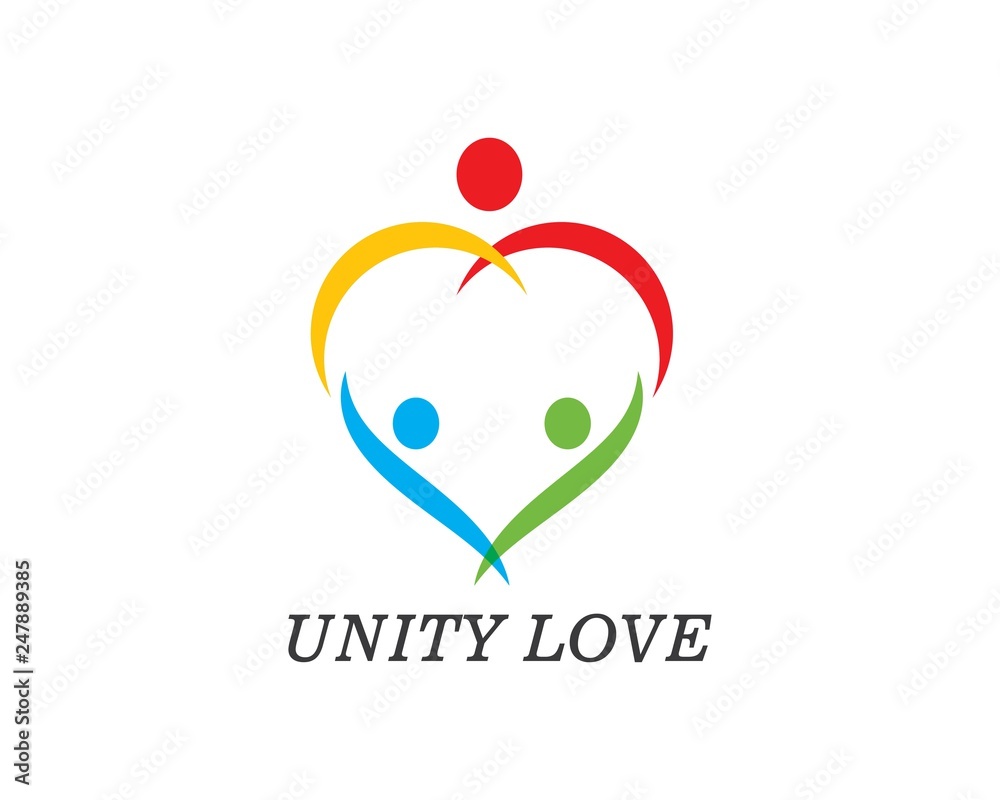 Adoption and community care Logo template vector Adoption and community care Logo template vector