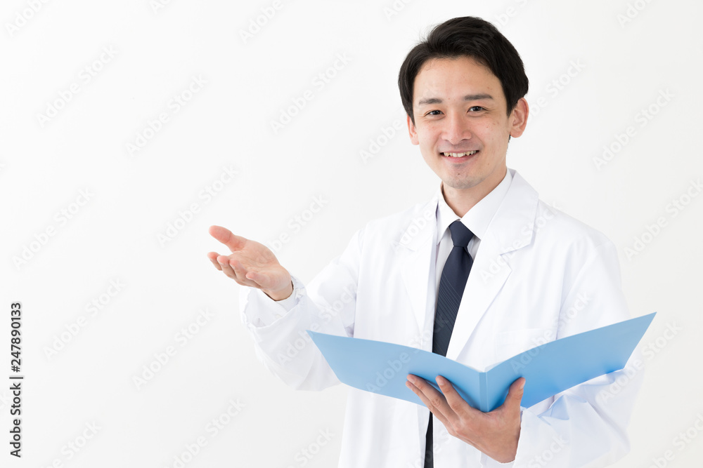 portrait of young asian doctor isolated on white background portrait of young asian doctor isolated on white background