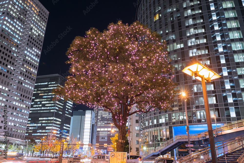 Obraz premium 梅田周辺のイルミネーション