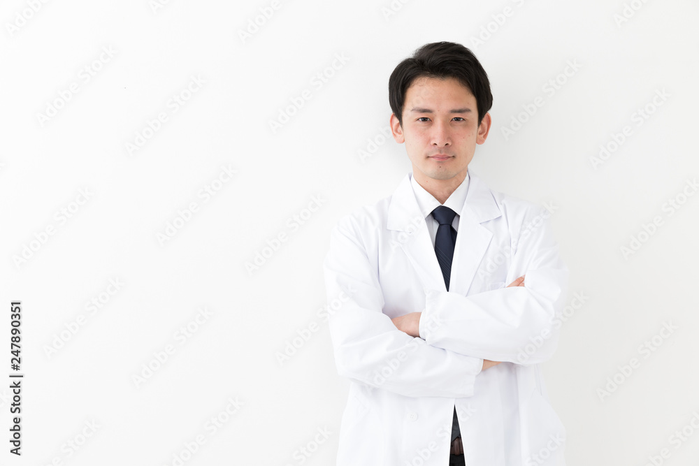portrait of young asian doctor isolated on white background portrait of young asian doctor isolated on white background