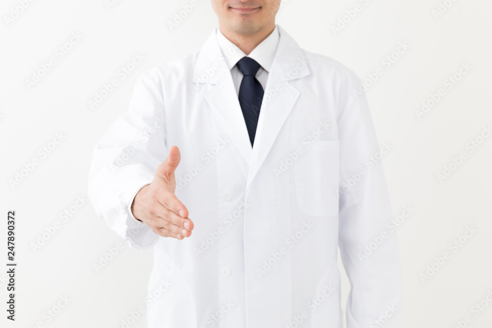 portrait of young asian doctor isolated on white background portrait of young asian doctor isolated on white background