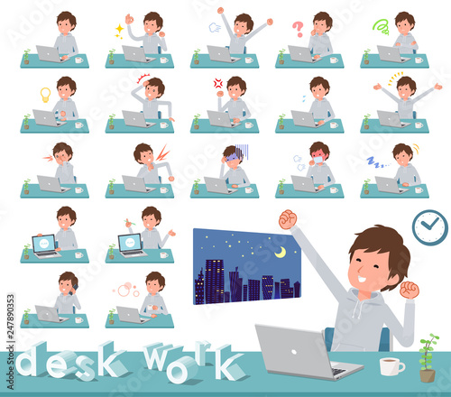 flat type men grey foodie sportswear_desk work