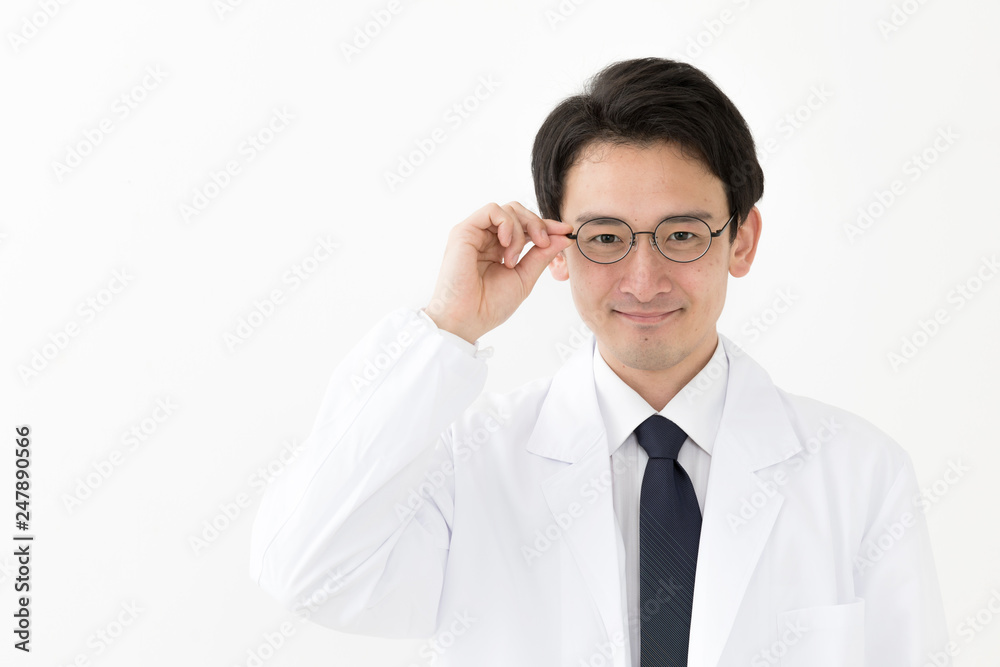 portrait of young asian doctor isolated on white background portrait of young asian doctor isolated on white background
