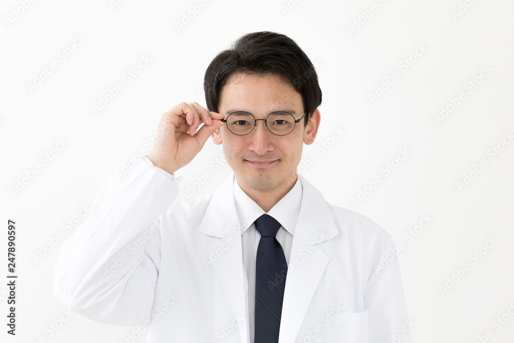 portrait of young asian doctor isolated on white background portrait of young asian doctor isolated on white background