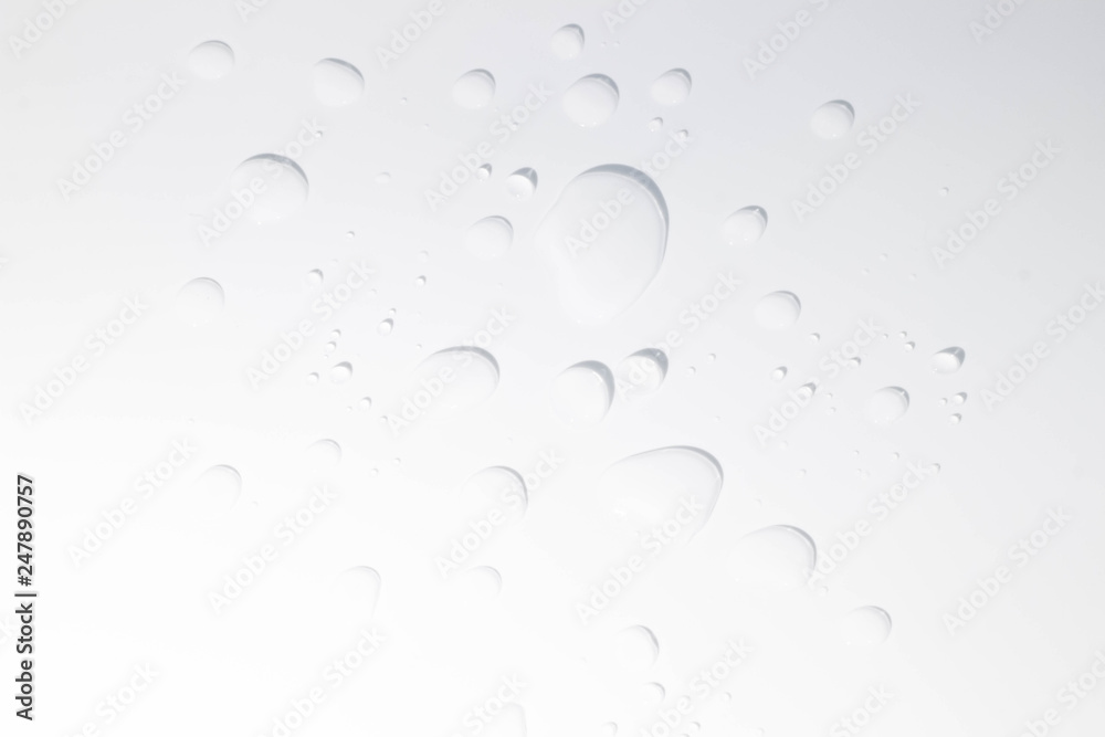 Water spill on white background Water spill on white background