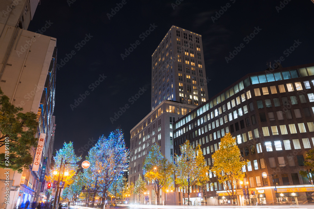 Obraz premium Iluminacje Midosuji