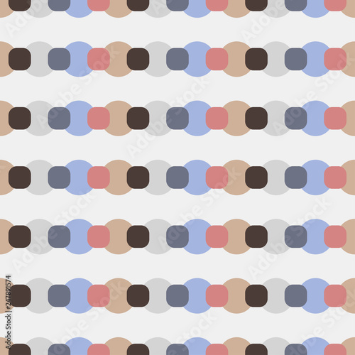 Modern abstract seamless geometric pattern in retro scandinavian style. Minimalistic artwork. Pastel colors. Abstract vector background