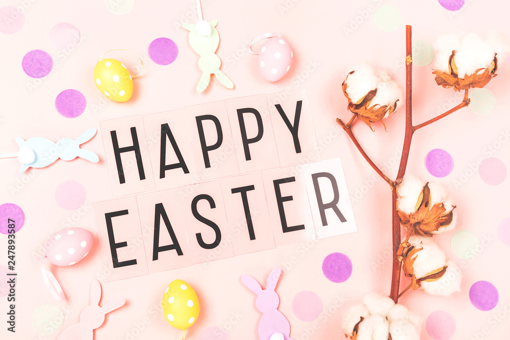 Naklejka premium Happy Easter background