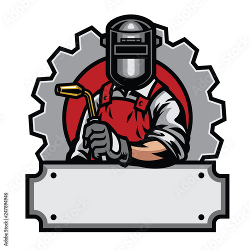 welder with welding tools