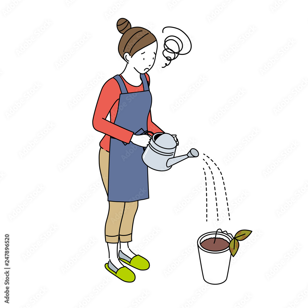 水やり 枯らす 女性 イラスト アイソメトリック ガーデニング 困る女性 Stock Vector Adobe Stock 水やり 枯らす 女性 イラスト アイソメトリック ガーデニング 困る女性 Stock Vector Adobe Stock