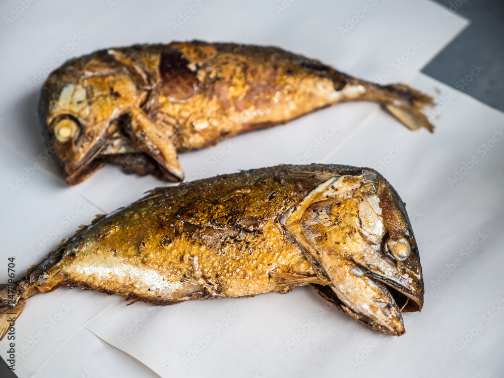 Fried mackerel fish Fried mackerel fish