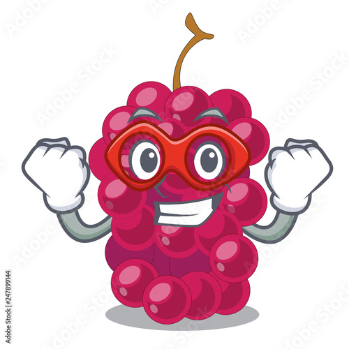 Super hero mulberry in the character fruit basket