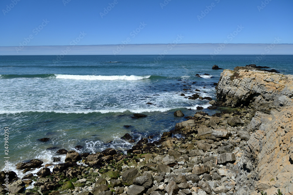 Coastline along the Pacific Ocean. California, USA