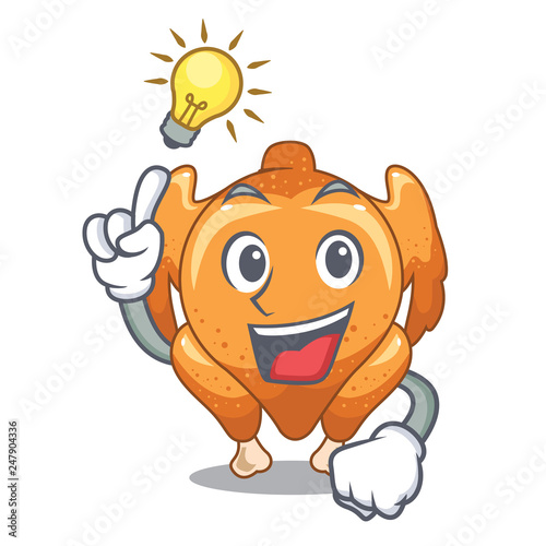 Have an idea cartoon roast chicken ready to eat