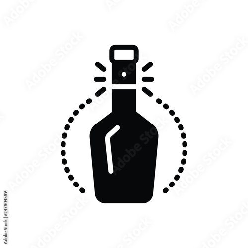 Black line icon for bottleneck 