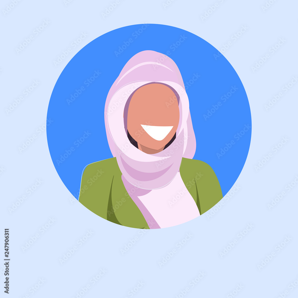 Premium Photo  A cartoon of a girl wearing a hijab and a scarf