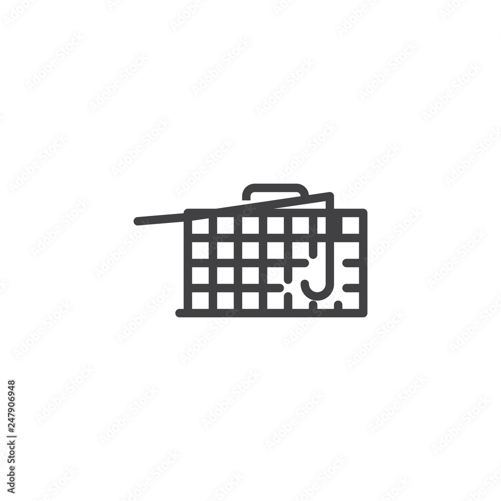 Box trap icon, SVG and PNG