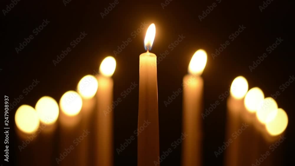 Candles on Dark Background for Thanksgiving, Valentines Day, Happy Birthday, Memorials, Festive, Christmas and Romance Candles on Dark Background for Thanksgiving, Valentines Day, Happy Birthday, Memorials, Festive, Christmas and Romance
