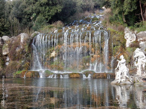 Caserta – Scorcio della Grande Cascata del Parco della Reggia photo