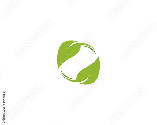 Wallpaper Mural Eco Tree Leaf Logo Template Torontodigital.ca