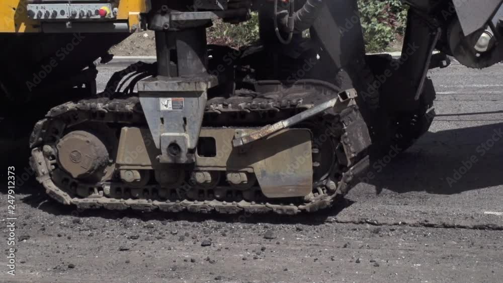Road construction shot with a high speed camera. Road construction shot with a high speed camera.