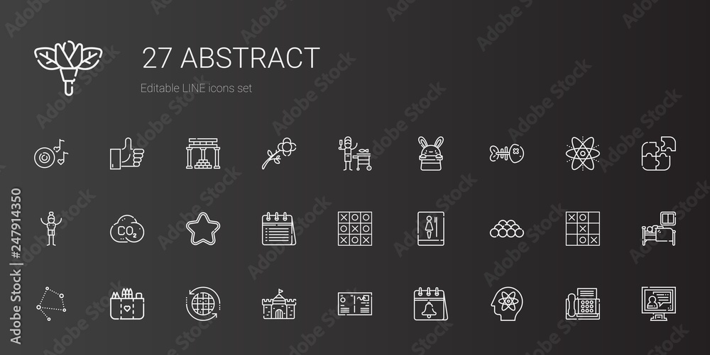 abstract icons set