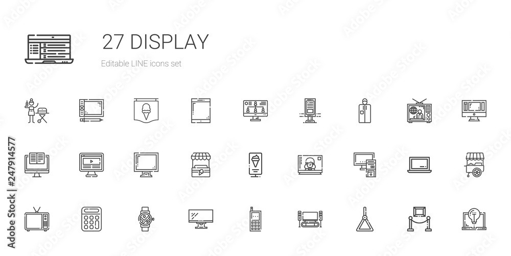 display icons set display icons set
