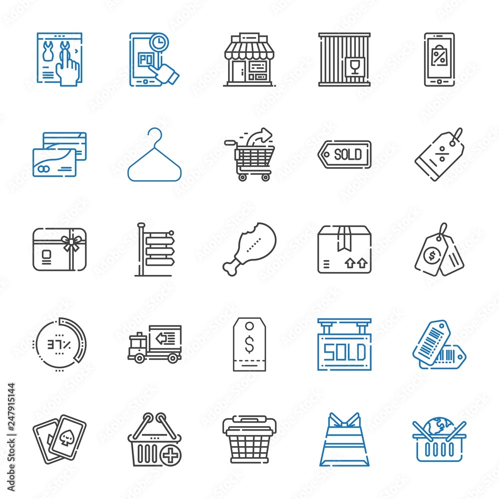 retail icons set retail icons set