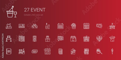 event icons set