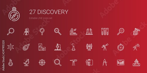 discovery icons set
