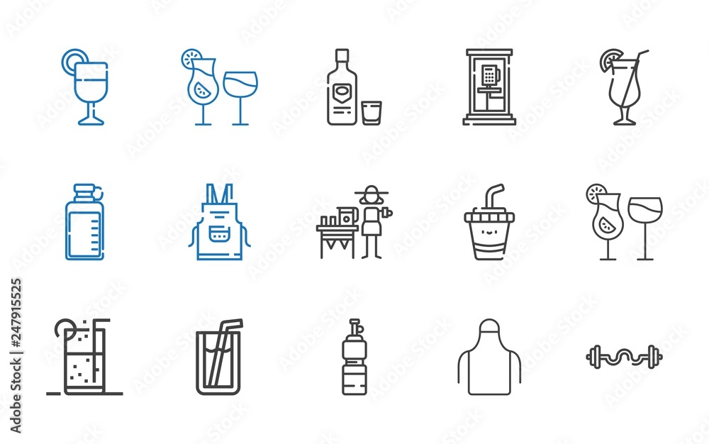 soda icons set soda icons set