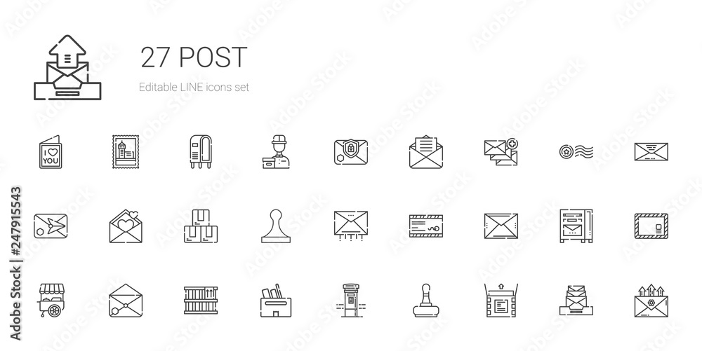 post icons set post icons set