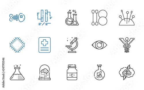 medicine icons set