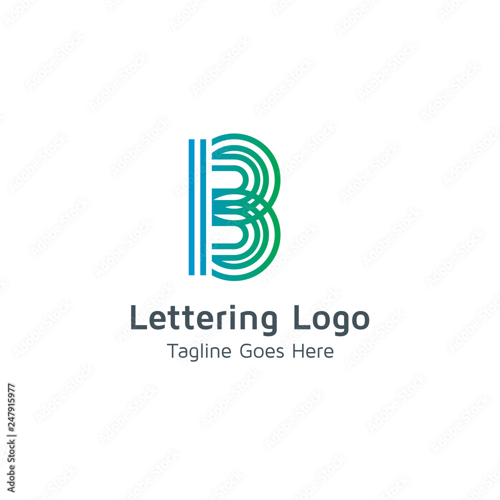 Lettering B Vector Lettering B Vector