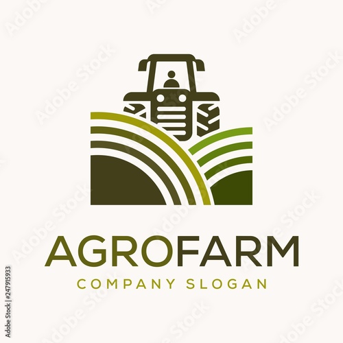 Agro farm logo design template