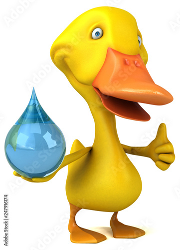 Fun duck - 3D Illustration © Julien Tromeur