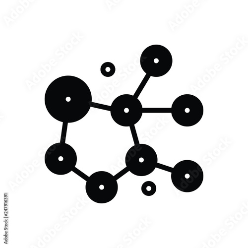 Black solid icon for cytotoxic 