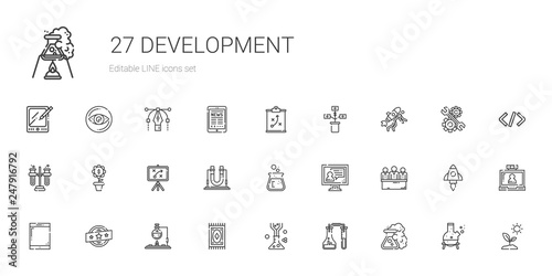 development icons set