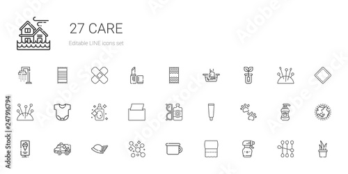care icons set