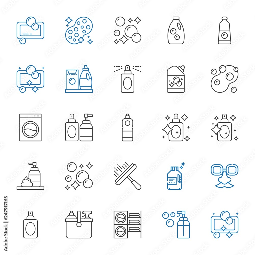 soap icons set soap icons set