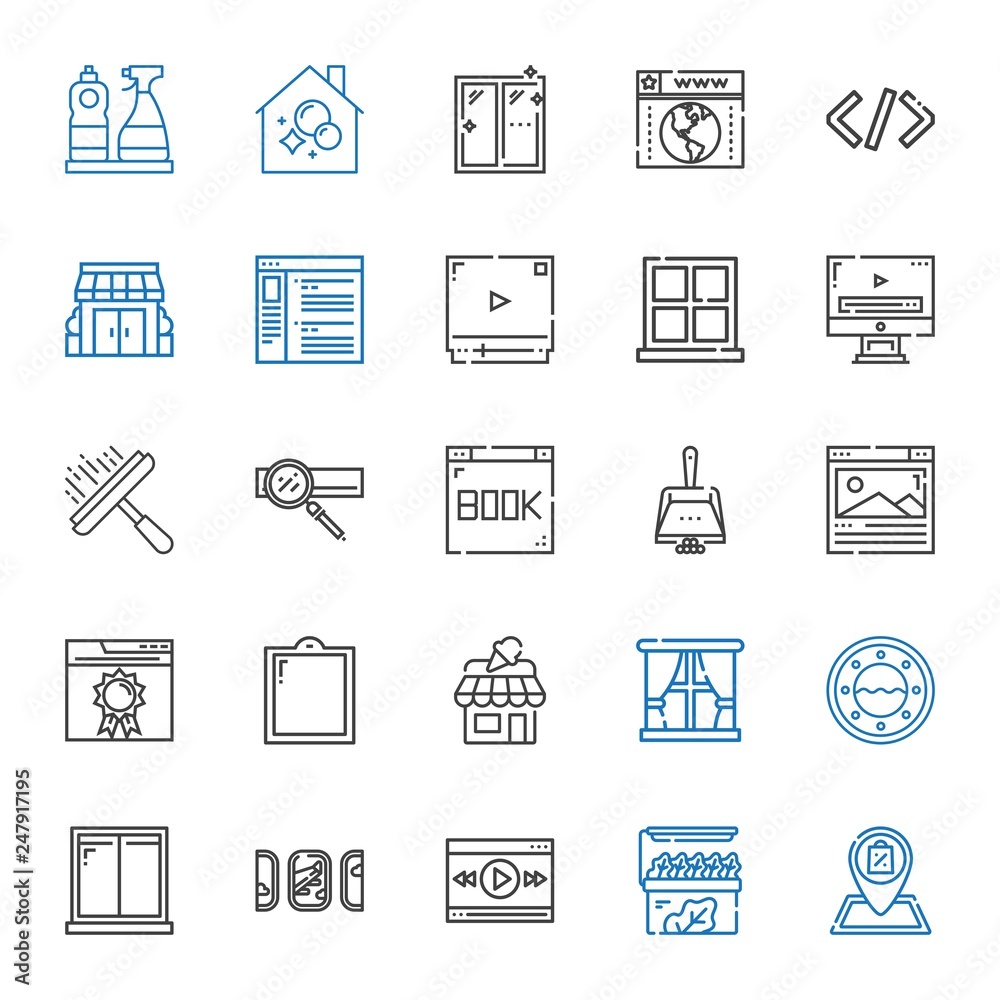 window icons set window icons set
