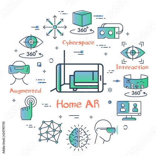 Vector augmented reality for home design