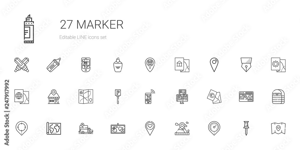 marker icons set marker icons set